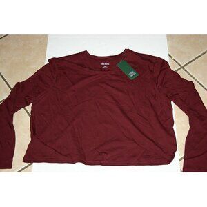 Wild Fable shirt womens XXL long sleeve casual burgundy red new